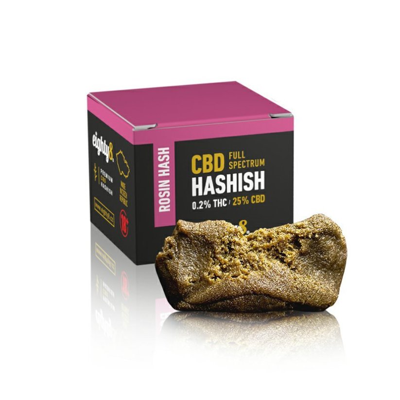 Eighty8 Rosin Hash 25 % CBD, THC 0,2 %, 1 g
