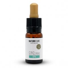Nature Cure Volledig spectrum Raw CBD Olie - 5%, 10ml, 500 mg