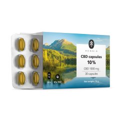 Hemnia CBD კაფსულები 10%, 3000 მგ, 90 ც. x 33.3 მგ CBD