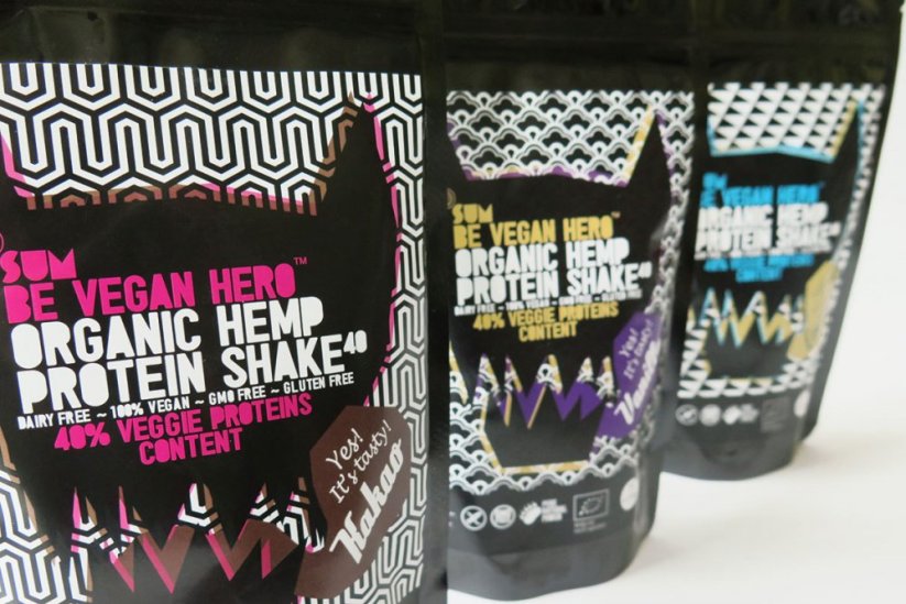 SUM Hemp protein shake Be Vegan Hero cocoa 200g
