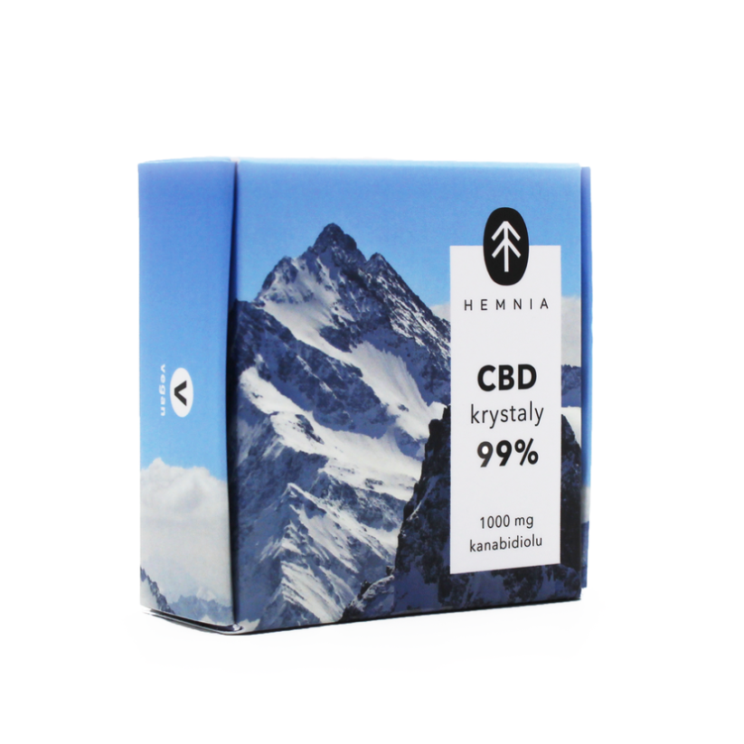 Hemnia Cristales de CBD 99%, 5000mg CDB, 5 gramos