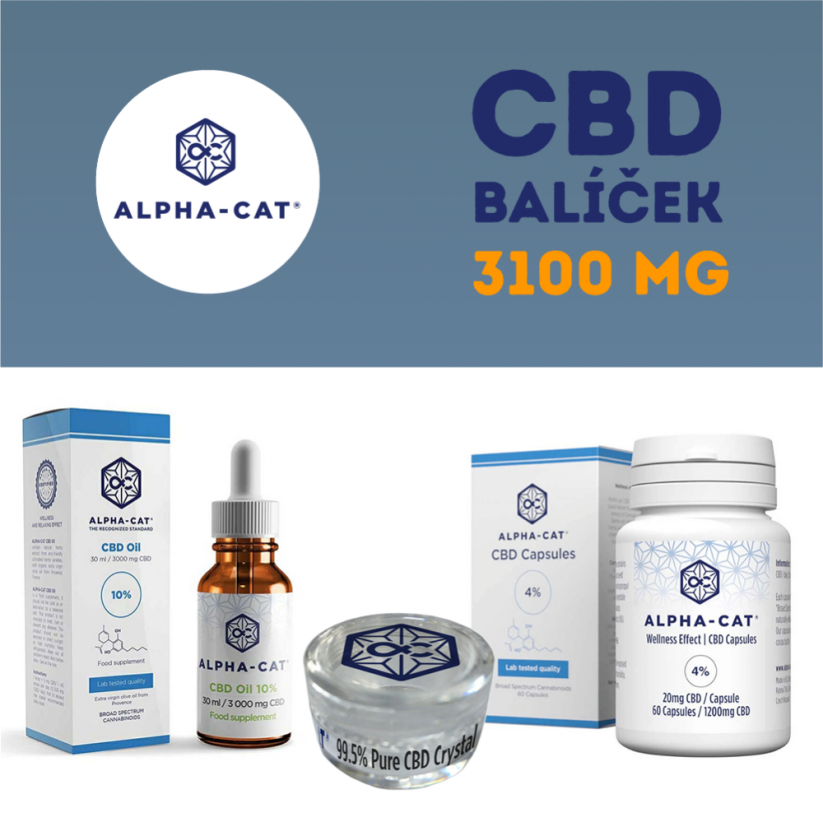 Alpha-CAT Pakkett tas-CBD - 3100 mg