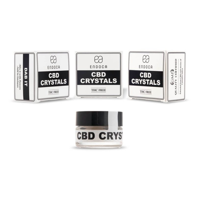 Endoca Cristale 99% CBD pur 1000 mg, 1 g