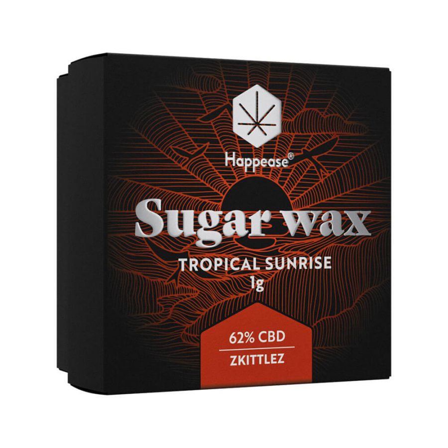 Happease - Extract Tropical Sunrise Sugar Wax, 62% CBD, 1g