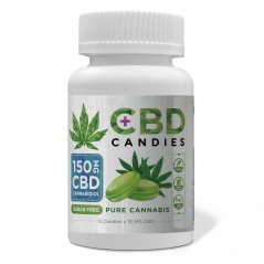 Euphoria CBD Bonbons Cannabis 150 mg CBD, 15 Stück x 10 mg, (50 g)
