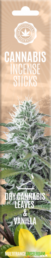 Stikek tal-Inċens tal-Kannabis Dry Cannabis & Vanilla