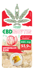 Euphoria Shatter Watermelon Kush (93 mg til 465 mg CBD)
