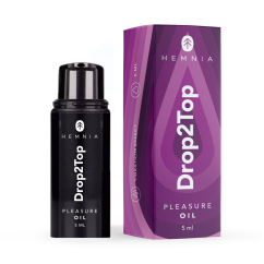 Hemnia Drop2Top - pleasure oil with vibration, 5 ml