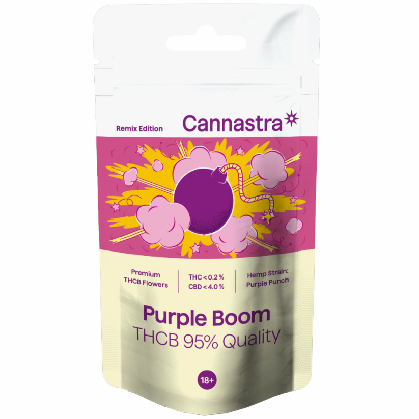 Cannastra THCB Flower Purple Boom, THCB 95% качество, 1g - 100 g