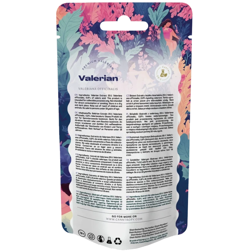 Canntropy Valerian (Valeriana officialis) Extract 20:1, 5g - 100g