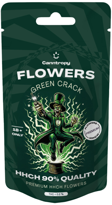 Canntropy HHCH Flower Green Crack, qualité HHCH 90 %, 1 g - 100 g