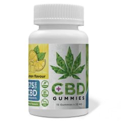 Euphoria CBD Gummies Λεμόνι 375 mg CBD, 15 τεμ Χ 25 mg