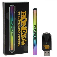 HONEYstick VV ღილაკების გარეშე 510 Vape Pen ბატარეა - Rainbow