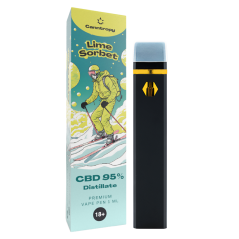 Canntropy CBD еднократна писалка Vape Pen Lime Sorbet, CBD 95%, 1 ml