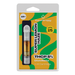 Canntropy THCP カートリッジ スーパー レモン ヘイズ - 5 % THCP、90 % CBD、1 ml