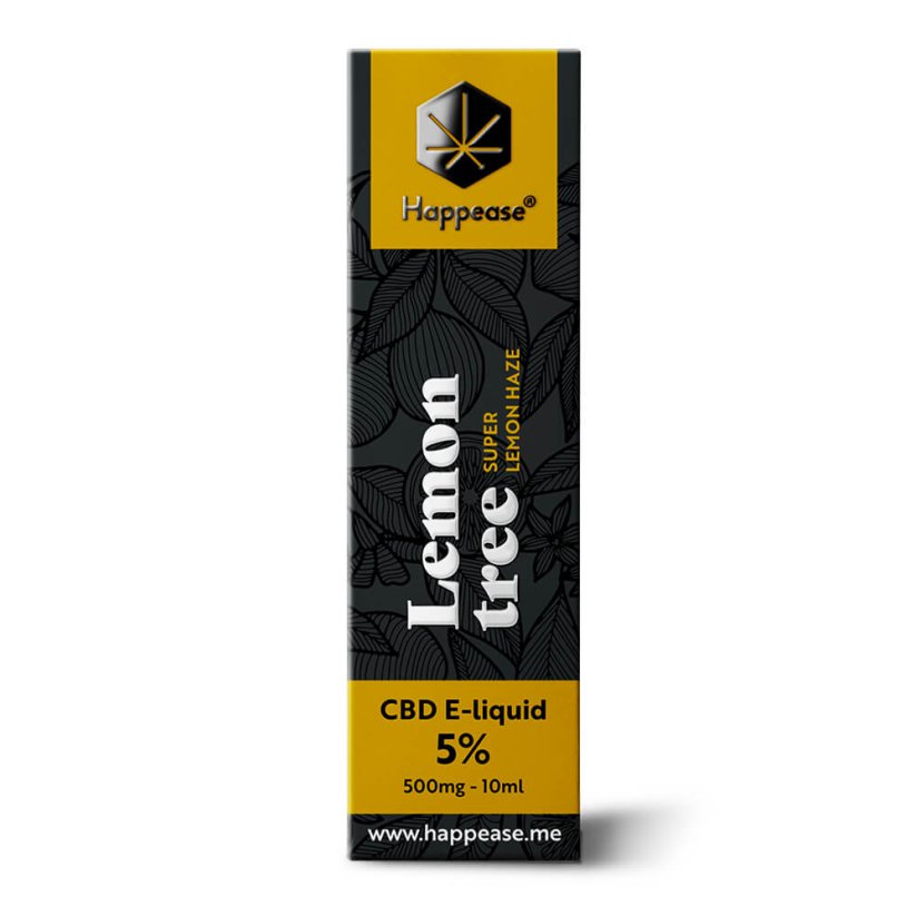 Happease Líquido de CBD Limonero, 5% CDB, 500mg, 10 ml