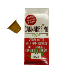 Cannabissimo - café au chanvre fleurs - Capsules Nespresso, 10 pcs