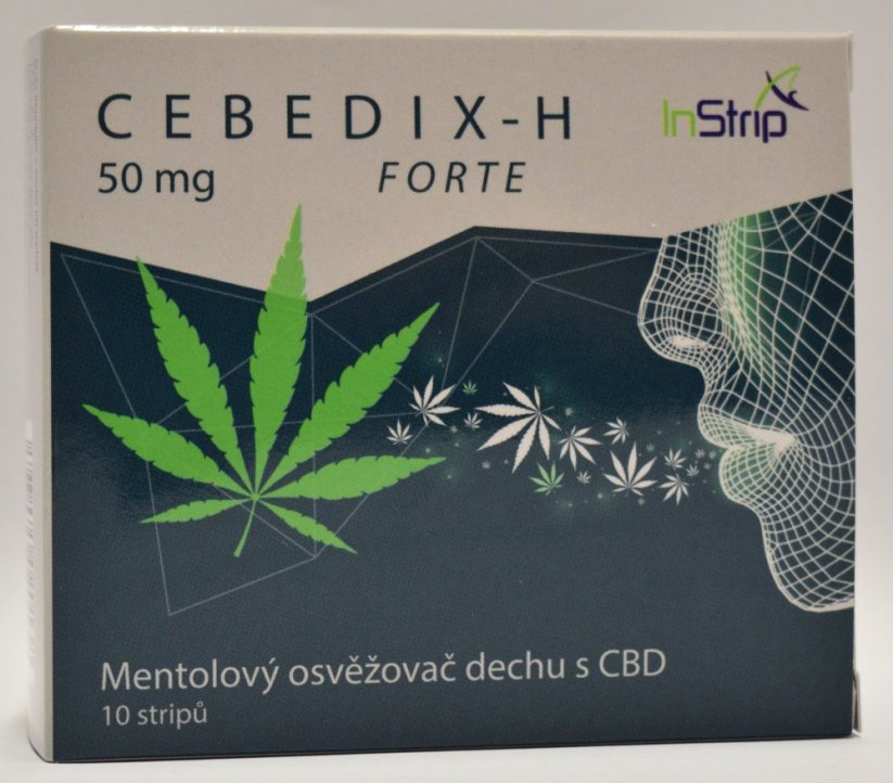 CEBEDIX-H FORTE Mentol osvežilec ust s CBD 5mg x 10kos, 50 mg