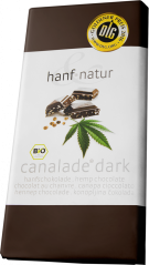 Canalade Bio økologisk hamp mørk chokolade - karton (10 barer)