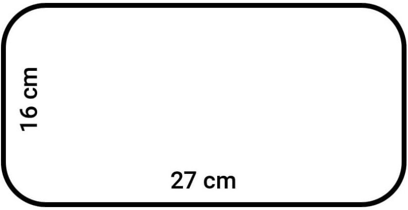 Best Buds Sunset Sherbet fém gördülőtálca hosszú, 16x27 cm