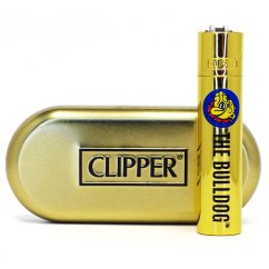 The Bulldog Clipper Accendino in metallo dorato + regalobox