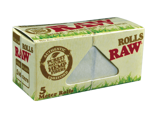 RAW Οργανικός Κάνναβις Λεπτός rolls Κυλιομένος χαρτιά, 5m