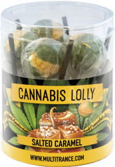 Cannabis Salted Caramel Lollies – Geschenkdoos (10 Lollies), 24 dozen in karton