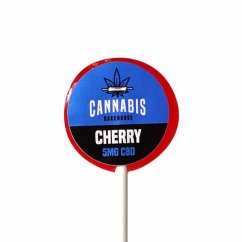 Cannabis Bakehouse Chupete de CBD - cereza, 5mg CDB