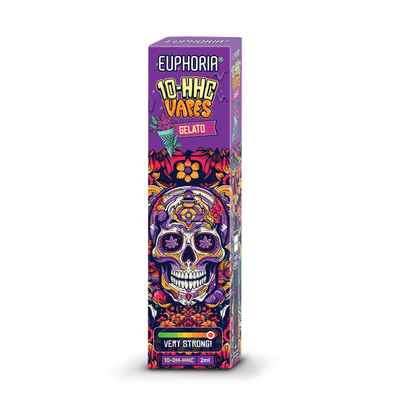 Euphoria 10-OH-HHC Disposable Vape Pen Gelato, 95% 10-OH-HHC, 2 ml