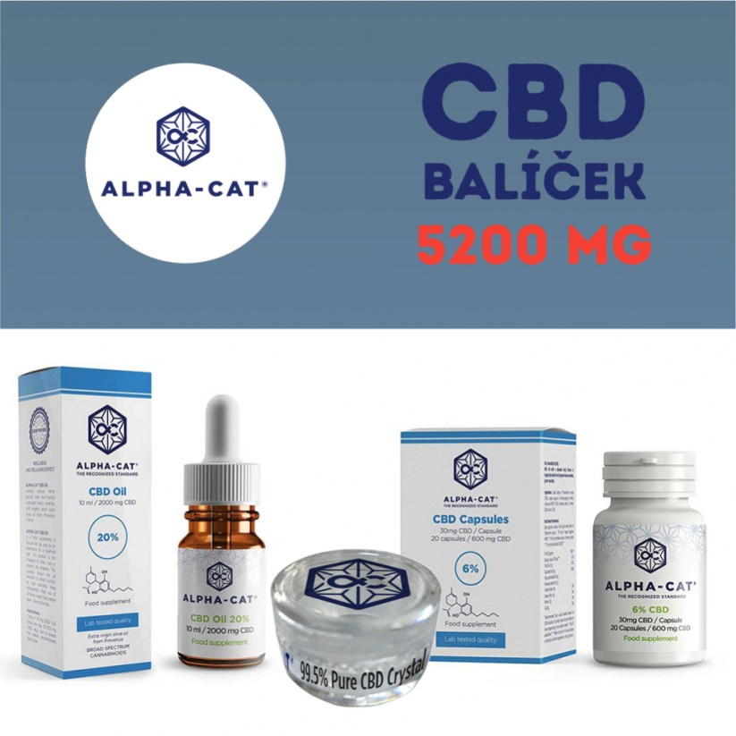 Alpha-CAT CBD paketas - 5200 mg