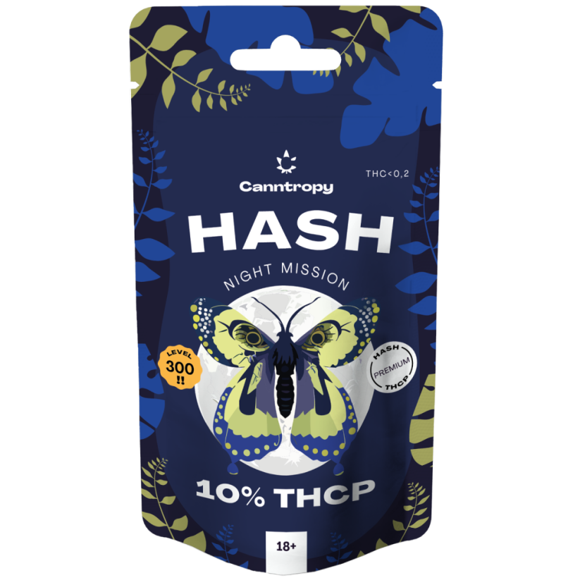 Canntropy Missão noturna de hash THCP, 10% THCP, 1 g - 100 g