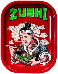 Best Buds Zushi kovinski valjani pladenj majhen, 14x18 cm
