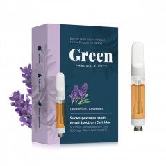 Green Pharmaceutics Ευρύς Φάσμα Εισπνευστήρ Ξαναγέμισμα - Λεβάντα, 500 mg CBD
