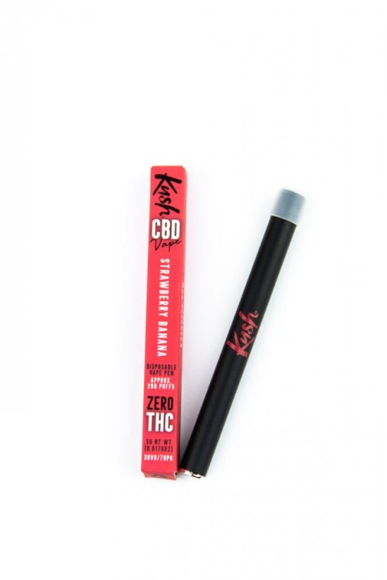 Kush Vape - CBD Stift Vaporizer, Strawberry Banana, 200 mg CBD
