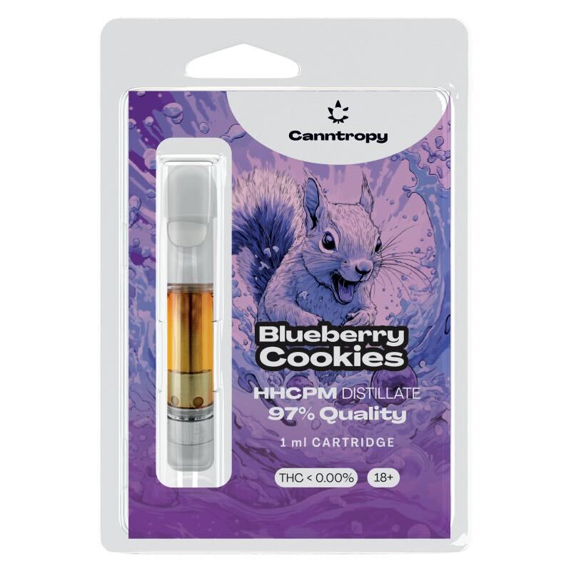 Canntropy HHCPM カートリッジ ブルーベリー クッキー、HHCPM 97% 品質、1 ml