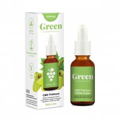 Green Pharmaceutics CBD bianca Uva Tintura - 5%, 1500 mg, 30 ml