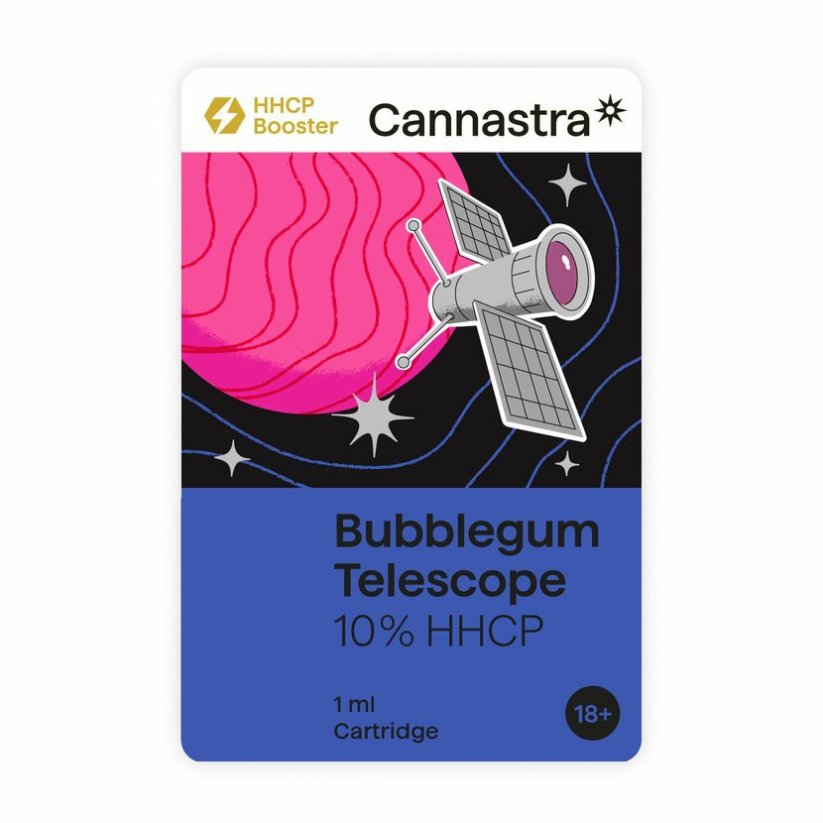 Cannastra HHCP Cartucho Bubblegum Telescopio, 10%, 1 ml
