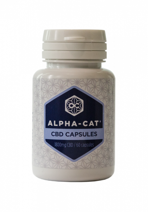 Alpha-CAT Konopné CBD kapsle 60x30mg, 1800 mg