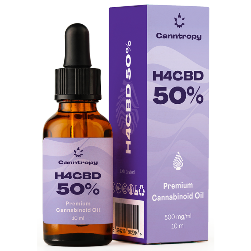 Canntropy Huile cannabinoïde premium H4CBD - 50 %, 5000 mg, 10 ml