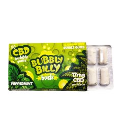 Cannabis Bubbly Billy Peppermint guma bez THC, 17mg CBD