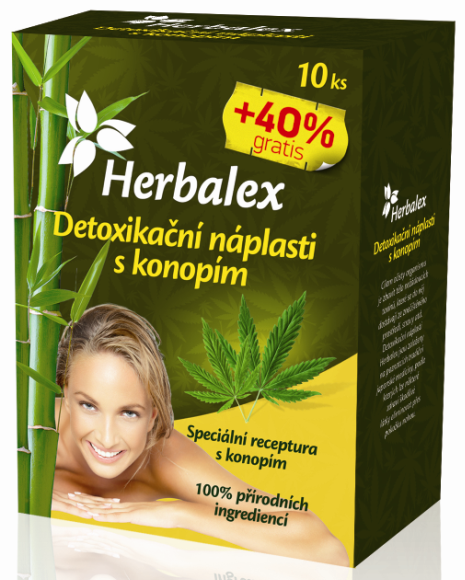 Herbalex detox plastry z konopiami 10szt + 40% gratis