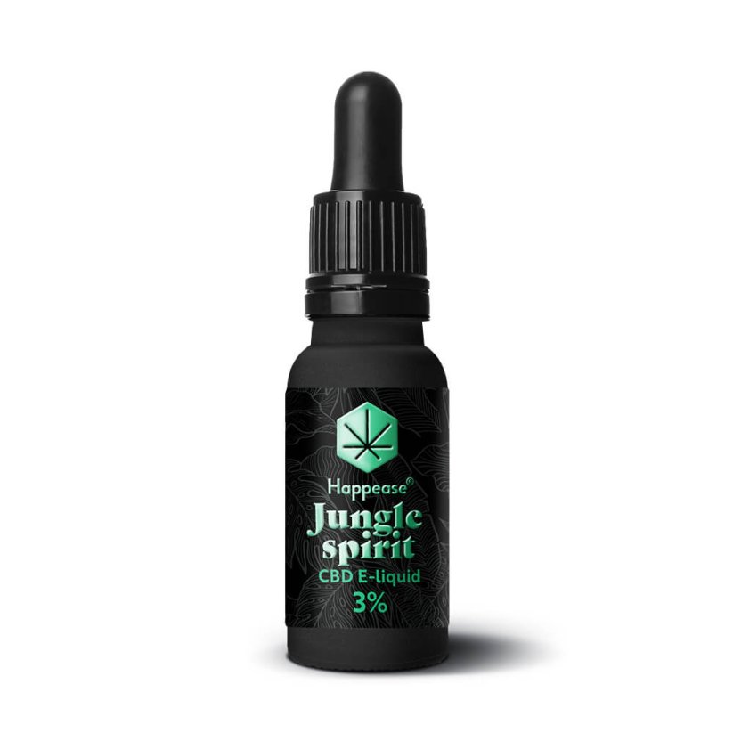 Happease CBD liquido Spirito della giungla, 3% CBD, 300mg, 10 ml