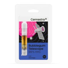 Cannastra HHC kasetne Bubblegum teleskops, 99% , 1 ml