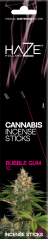 Haze Cannabis Incenso Sticks Bubblegum XL