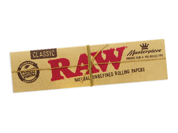 RAW Classic Masterpiece Kingsize Slim Papers with pre-packaged filters