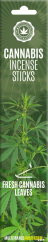 Cannabis Incense Sticks Fresh Cannabis Leaves