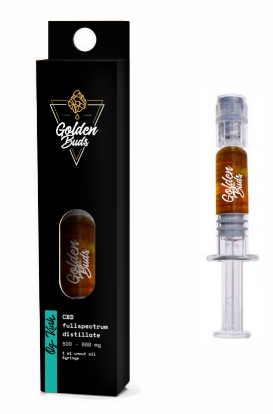 Golden Buds ЦБД концентрат ОГ Кусх у шприцу, 60%, 1 мл, 600 мг