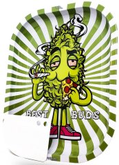 Best Buds Näljane pitsa väike metallist rullimisalus magnetveski kaardiga