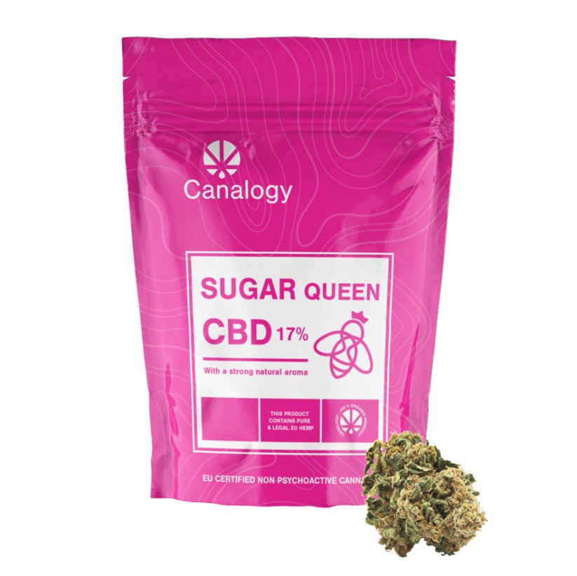 Canalogy ЦБД цвет конопље шећер краљица 15%, 1 г - 1000 г