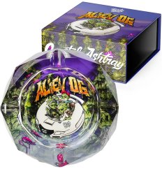 Best Buds Crystal Ashtray with Giftbox, Alien OG